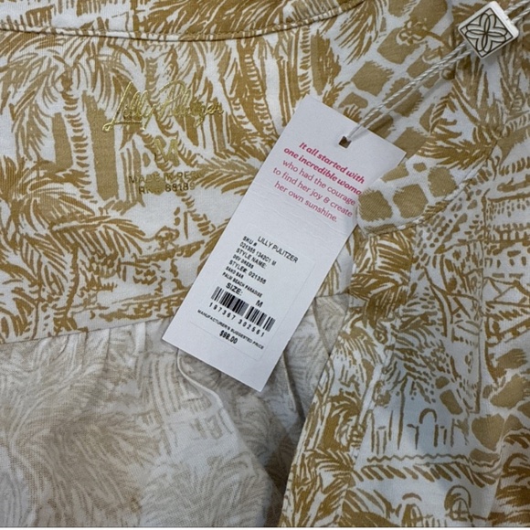 NWT LILLY PULITZER DEV DRESS SAND BAR PALM BEACH PARADISE M - Picture 6 of 7